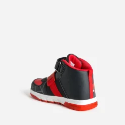Basket SPIDER-MAN noire et rouge lumineuse