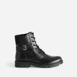 Boots à lacet BUGGY noir en cuir