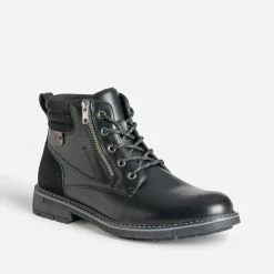 Boots à lacet noir