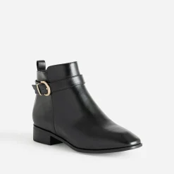 Boots noir avec bride cheville