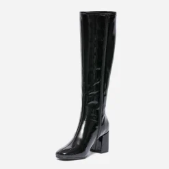 Botte noire vernie