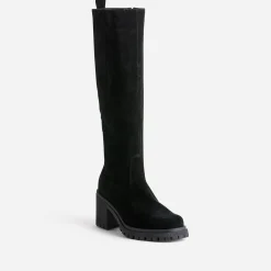 Botte TEXTO noire cuir velours