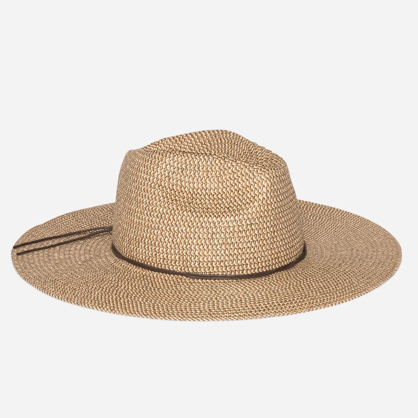 Capeline beige tressé
