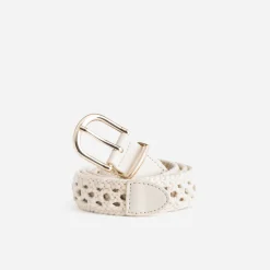 Ceinture écrue façon macramé