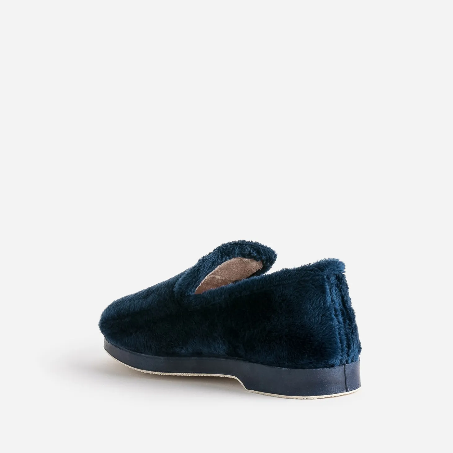 Charentaise bleue cocooning fourrée