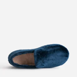 Charentaise bleue cocooning fourrée