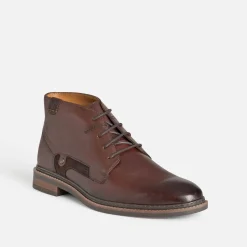 Chukka boots REDSKINS marron en cuir