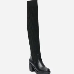 Cuissarde-chaussette TEXTO noire
