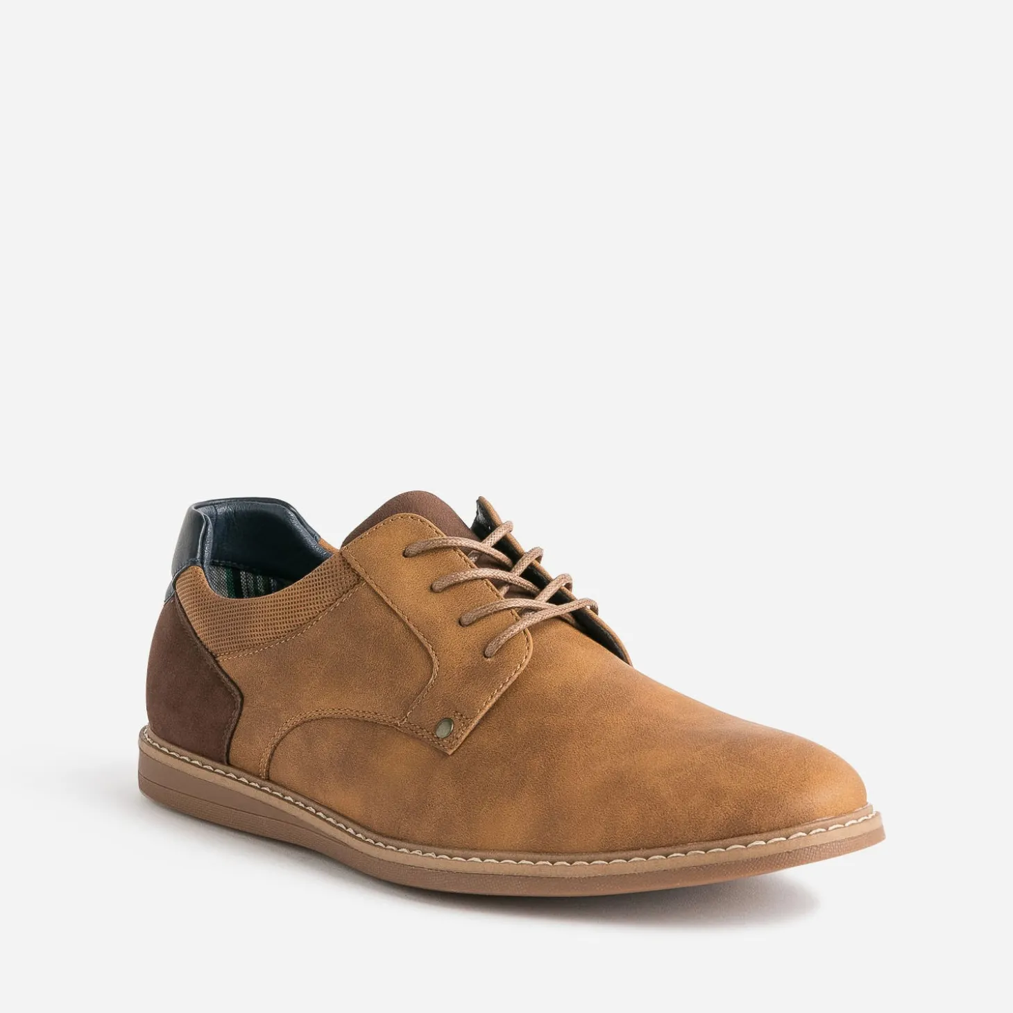 Derby camel et marron foncé