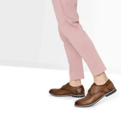 Derby cognac en cuir