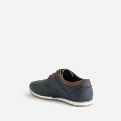 Derby confort BUGGY marine et marron