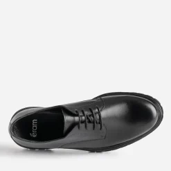 Derby noir cuir semelle crantée