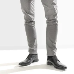 Derby noir en cuir