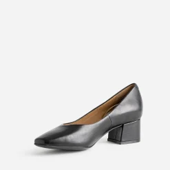 Escarpin CAPRICE noir en cuir à talon