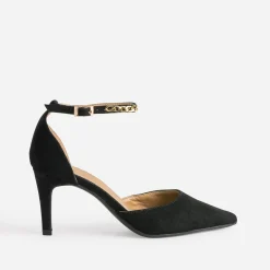 Escarpin TEXTO noir à bride-bijou cheville