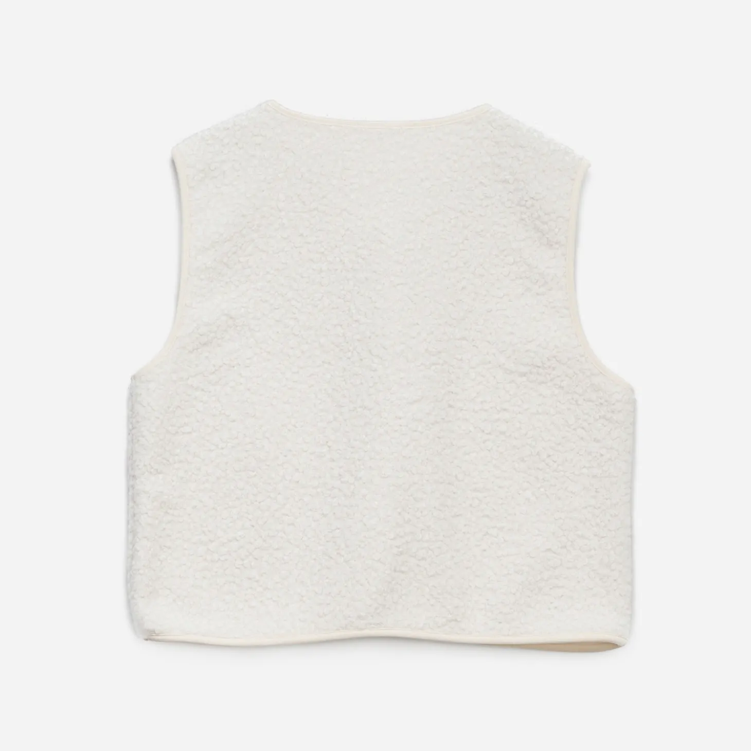 Gilet TEXTO écru sans manches