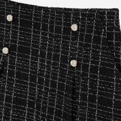 Jupe courte à pont TEXTO noire façon tweed
