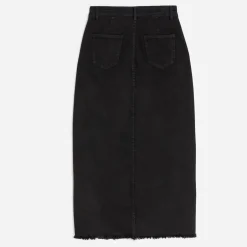 Jupe longue TEXTO en jean noir