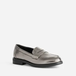 Mocassin gris foncé métallisé