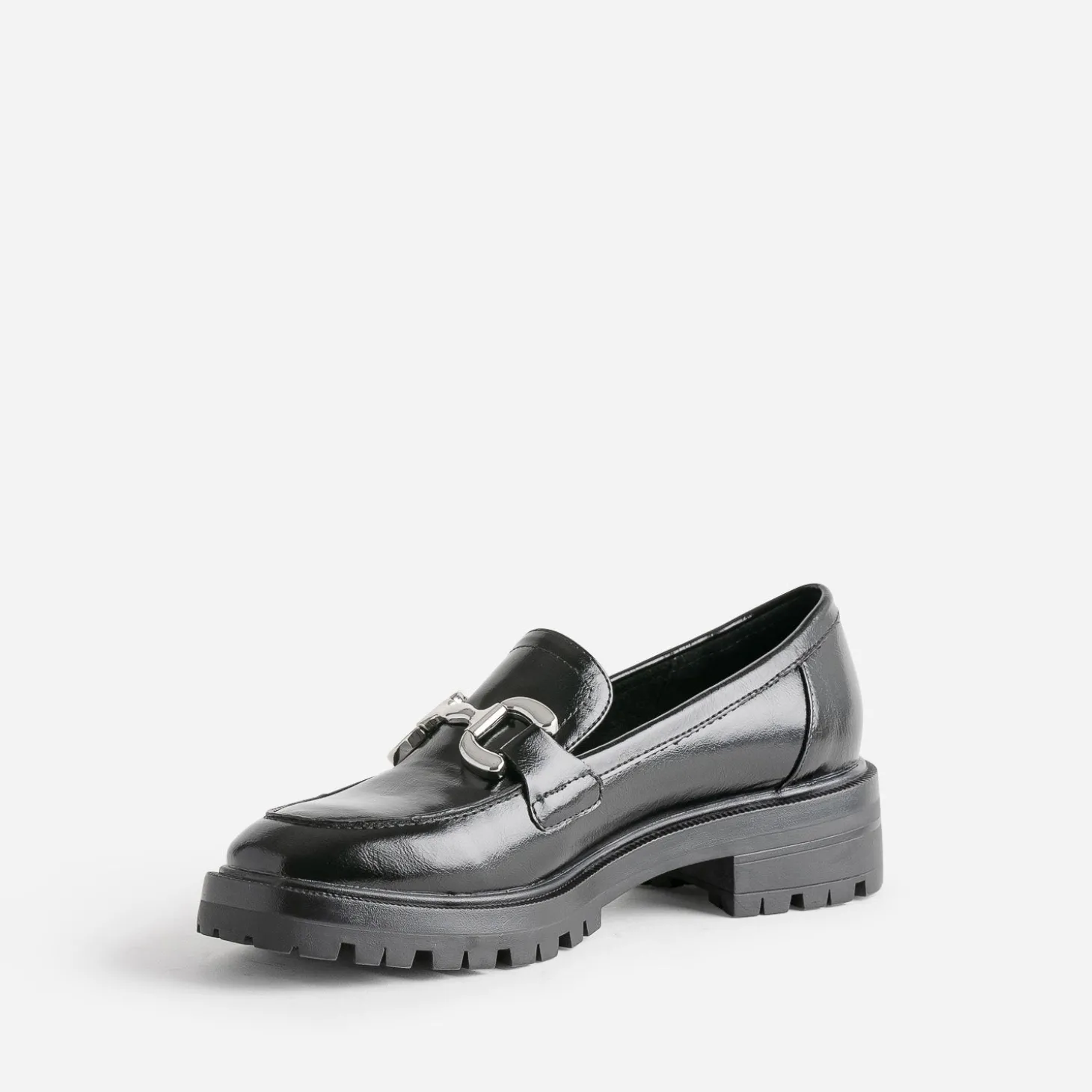 Mocassin TEXTO noir à maxi mors