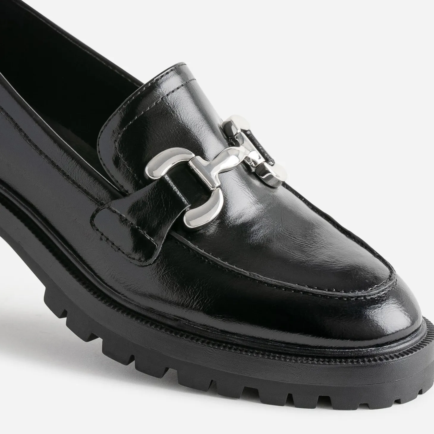 Mocassin TEXTO noir à maxi mors
