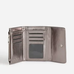 Portefeuille gris foncé métallisé