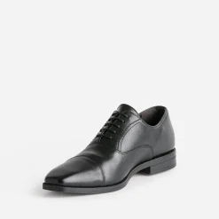 Richelieu noir en cuir