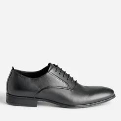 Richelieu noir en cuir