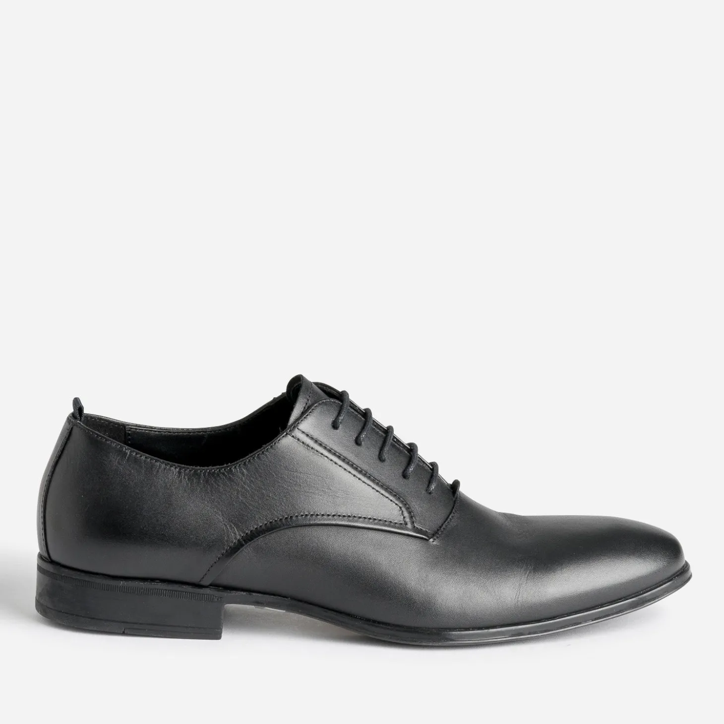 Richelieu noir en cuir