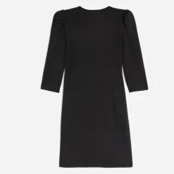 Robe TEXTO noire drapée