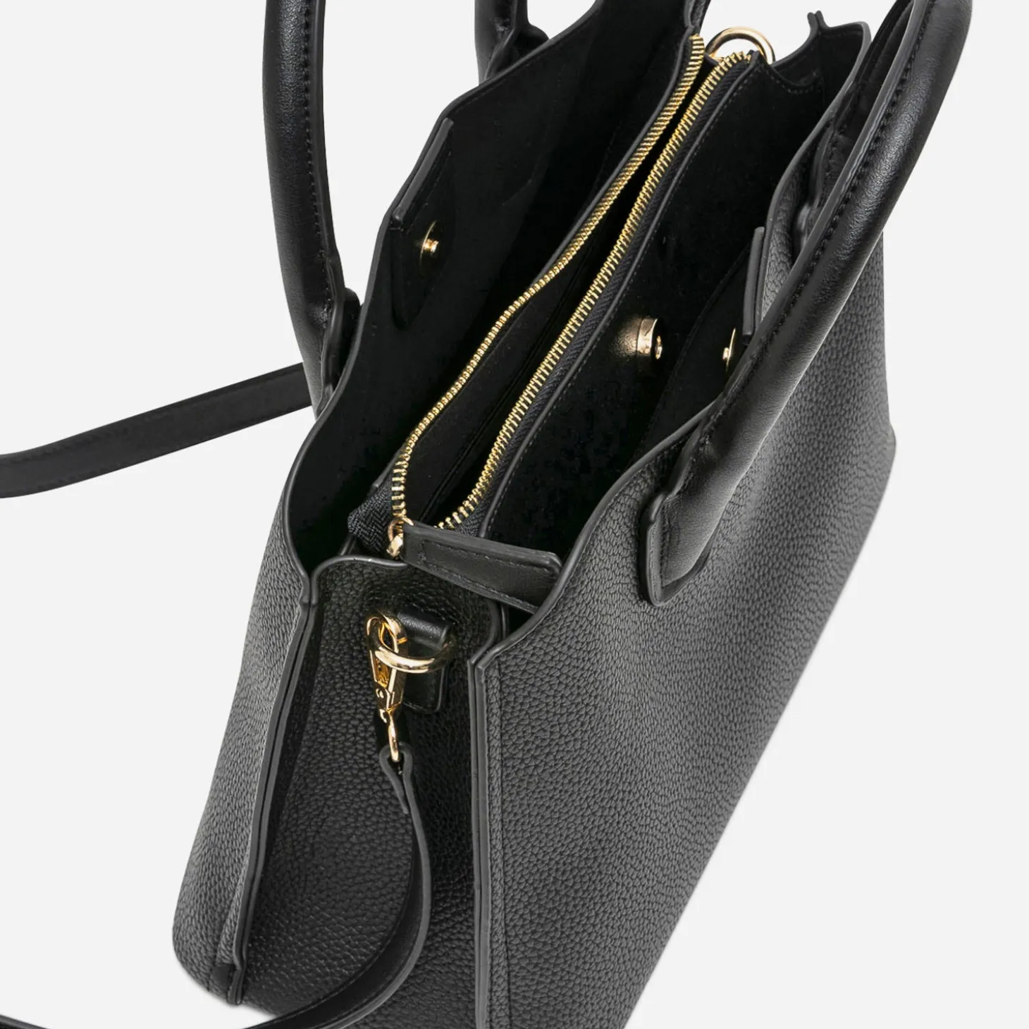 Sac à main noir grené