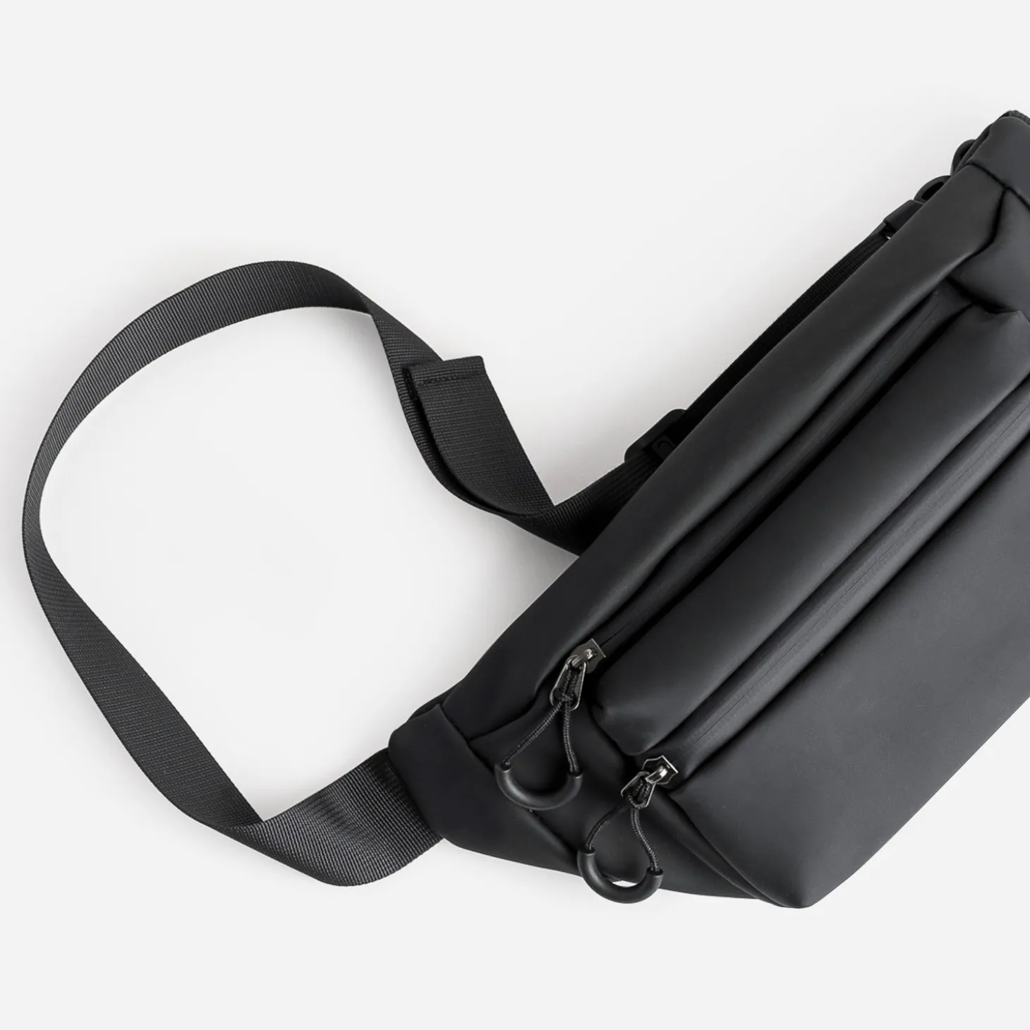 Sac-banane noir mat