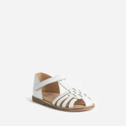 Sandale BUGGY blanche en cuir