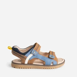 Sandale BUGGY marron et bleue