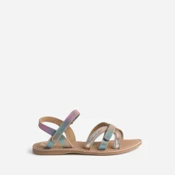 Sandale BUGGY multicolore cuir irisé