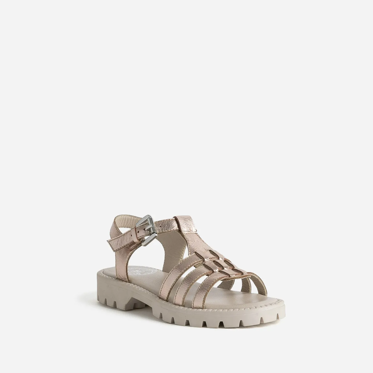 Sandale BUGGY rose cuivré semelle crantée