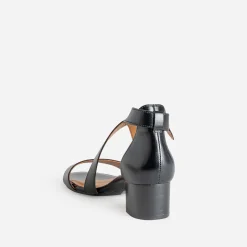 Sandale ERAM FLEX noire en cuir