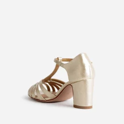 Sandale or à talon