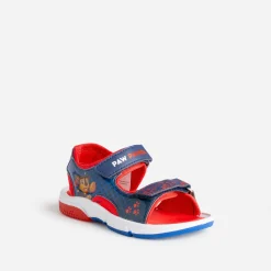 Sandale PAT PATROUILLE marine et rouge semelle lumineuse