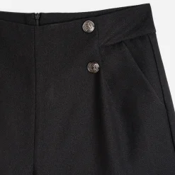 Short à pont TEXTO noir pailleté
