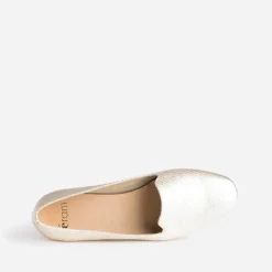 Slipper doré effet tressage