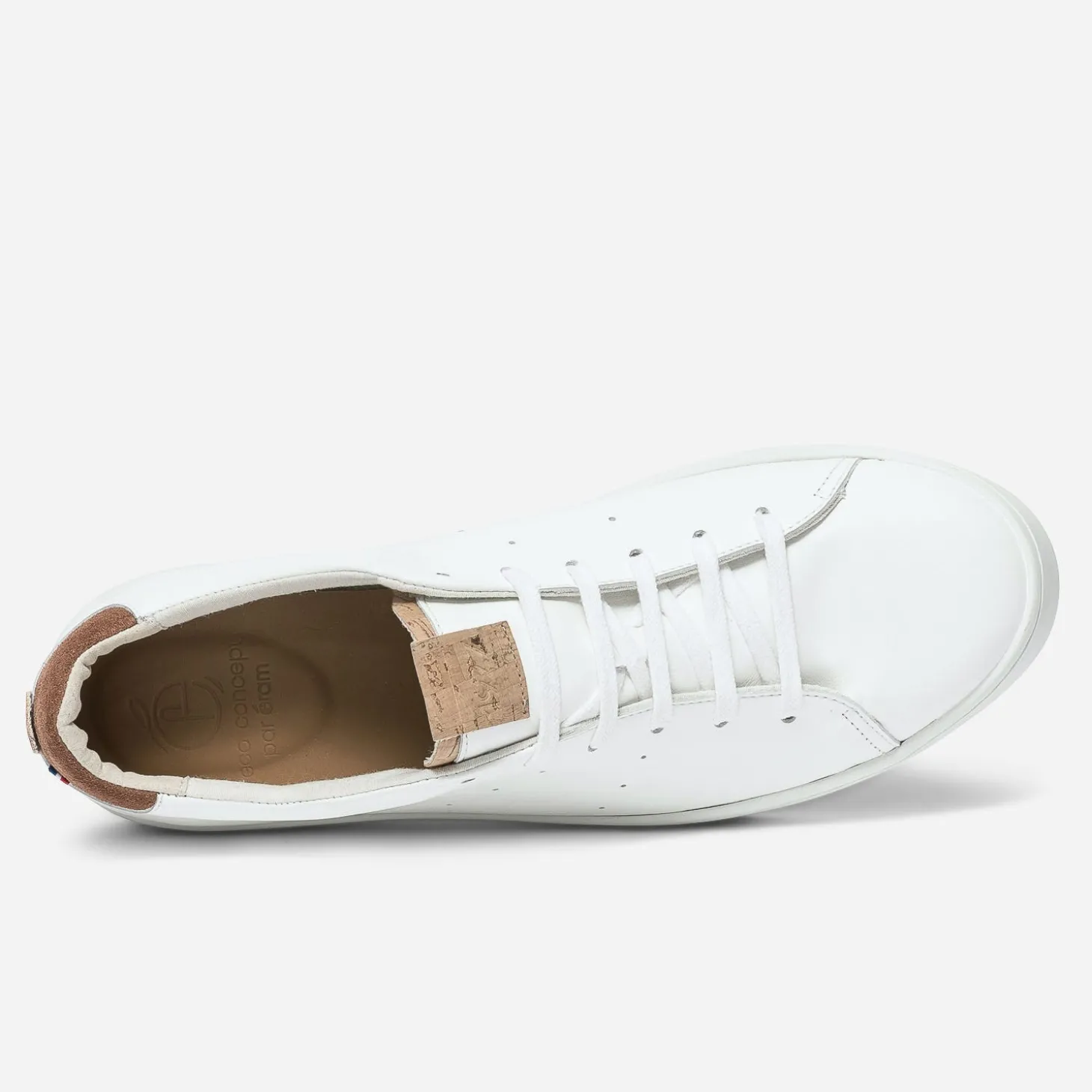 Tennis 1927 blanche homme en cuir éco-conçu (43 au 45)