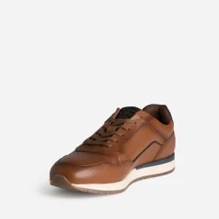 Tennis cognac cuir