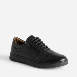 Tennis FRANCE ARNO noir en cuir