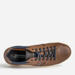 Tennis REDSKINS marron en cuir