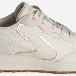 Tennis SKECHERS beige bi-matière