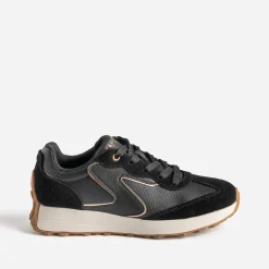 Tennis SKECHERS noire bi-matière