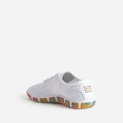 Tennis TBS blanche en mesh semelle camouflage