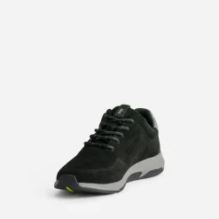 Tennis TBS noire cuir velours