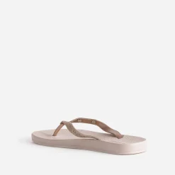 Tong IPANEMA rose à brides pailletées